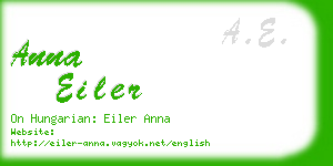 anna eiler business card